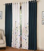 ROSARA HOME Mateo Grace Panel Pack of 4 Door Curtains