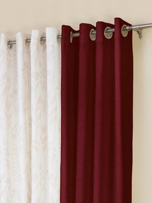 ROSARA HOME Mateo Grace Panel Pack of 4 Door Curtains 2