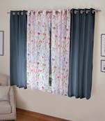 ROSARA HOME Mateo Grace Voile Pack of 4 Window Curtains