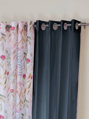 ROSARA HOME Mateo Grace Voile Pack of 4 Window Curtains 2
