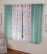 ROSARA HOME Mateo Grace Voile Pack of 4 Window Curtains