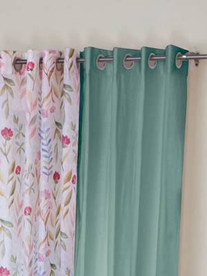ROSARA HOME Mateo Grace Voile Pack of 4 Window Curtains 2