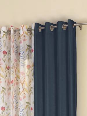 ROSARA HOME Mateo Grace Voile Pack of 4 Door Curtains 2