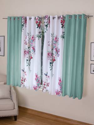 ROSARA HOME Mateo Kai Panel Pack of 4 Window Curtains 1