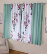 ROSARA HOME Mateo Kai Panel Pack of 4 Window Curtains