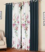 ROSARA HOME Mateo Kai Panel Pack of 4 Door Curtains