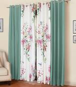 ROSARA HOME Mateo Kai Panel Pack of 4 Door Curtains