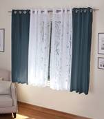 ROSARA HOME Mateo Wallace Pack of 4 Window Curtains