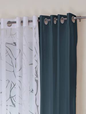 ROSARA HOME Mateo Wallace Pack of 4 Window Curtains 2