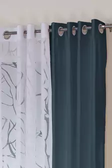 ROSARA HOME Mateo Wallace Pack of 4 Window Curtains