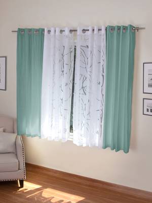 ROSARA HOME Mateo Wallace Pack of 4 Window Curtains 1