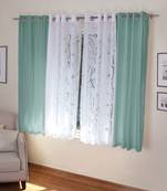 ROSARA HOME Mateo Wallace Pack of 4 Window Curtains