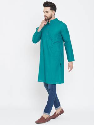 Bluewoven Pure Cotton Men Kurtas 4