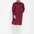 Maroon Plain Pure Cotton Men Kurtas