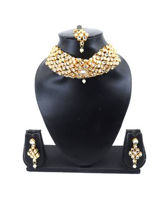 White kundan necklace sets 4