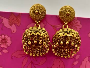 Gold Plated Classic Jhumki 1