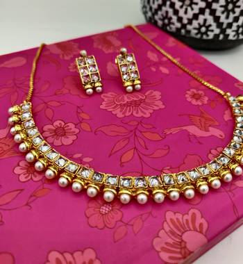 Stone Studded Necklace Sets 1