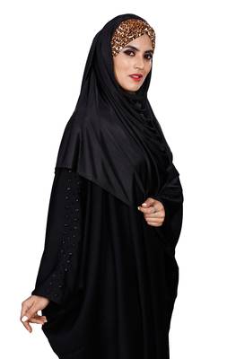 Justkartit Women Chiffon Lycra Printed Tie Knot Ready To Wear Hijab Scarf 2
