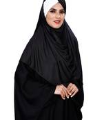 Justkartit Women Chiffon Lycra Plain Tie Knot Turban Style Instant Hijab Scarf