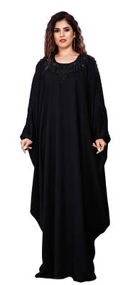 Justkartit Women Korean Nida Hand Work Kaftan Abaya 3