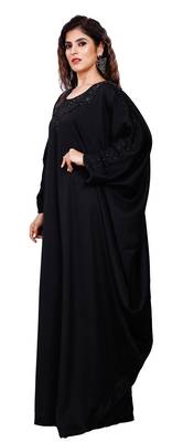 Justkartit Women Korean Nida Hand Work Kaftan Abaya 4