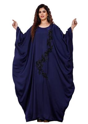 Justkartit Women Korean Nida Hand Work Kaftan Abaya 1