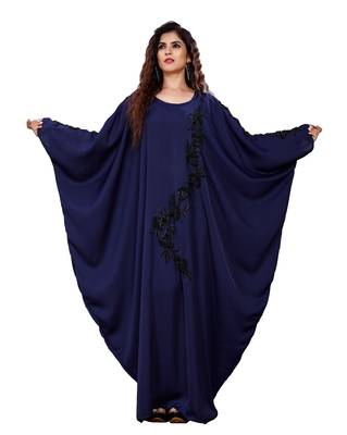 Justkartit Women Korean Nida Hand Work Kaftan Abaya 3