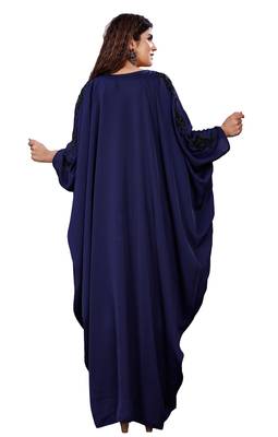Justkartit Women Korean Nida Hand Work Kaftan Abaya 5