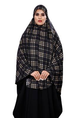 Justkartit Women Cotton Lycra Stitched Instant Chaderi Hijab Makhna 4