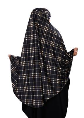 Justkartit Women Cotton Lycra Stitched Instant Chaderi Hijab Makhna 5
