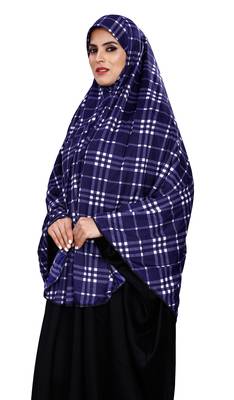 Justkartit Women Cotton Lycra Stitched Instant Chaderi Hijab Makhna 1