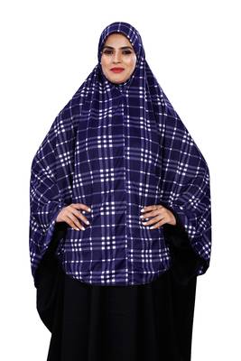 Justkartit Women Cotton Lycra Stitched Instant Chaderi Hijab Makhna 2