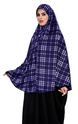 Justkartit Women Cotton Lycra Stitched Instant Chaderi Hijab Makhna 5