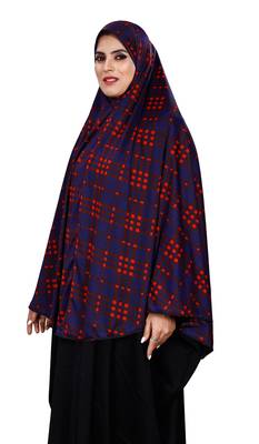 Justkartit Women Cotton Lycra Stitched Instant Chaderi Hijab Makhna 2