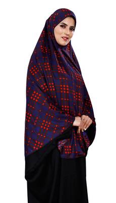 Justkartit Women Cotton Lycra Stitched Instant Chaderi Hijab Makhna 5