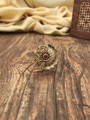 Ruby Bollywood Replica Antique Ring 1