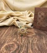 Multicolour Traditional Big Flower Ring