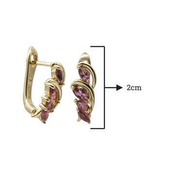 Gold earrings 2
