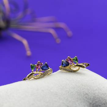Gold earrings 1