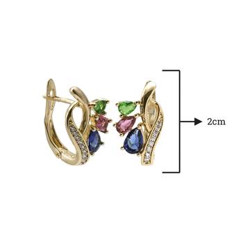 Gold earrings 2