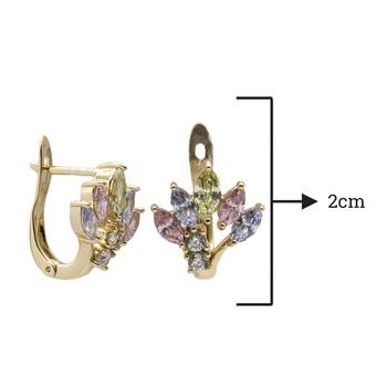 Gold earrings 2
