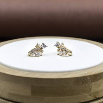 Gold earrings 1