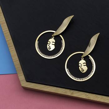 Gold earrings 2