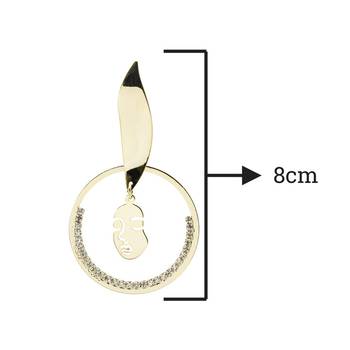 Gold earrings 3
