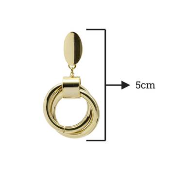Gold earrings 3
