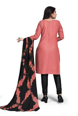 Light-pink embroidered cotton silk salwar 4