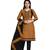 Brown embroidered cotton silk salwar