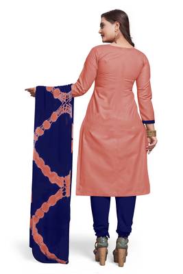 Light-pink embroidered cotton silk salwar 4