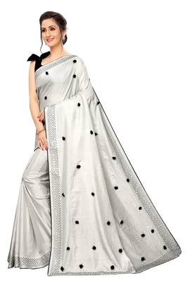 Designer Silk Saree With Blouse 3
