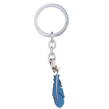 Blue cubic zirconia key-chain 1